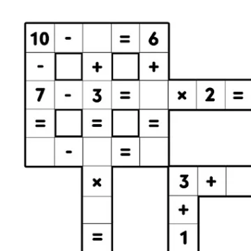 Math Crossword Icoană