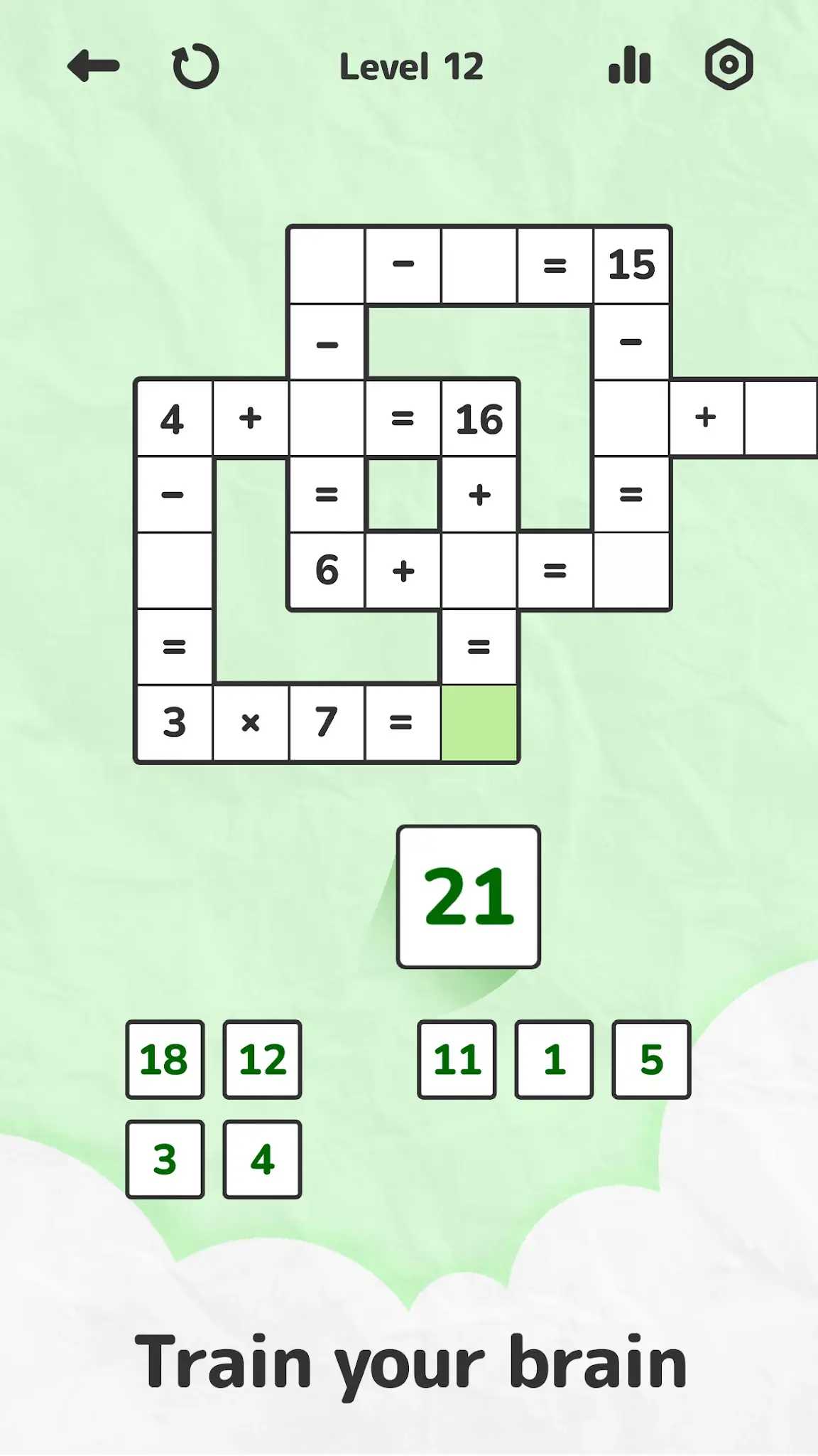 Скриншот Math Brain Puzzle－Головоломка 1