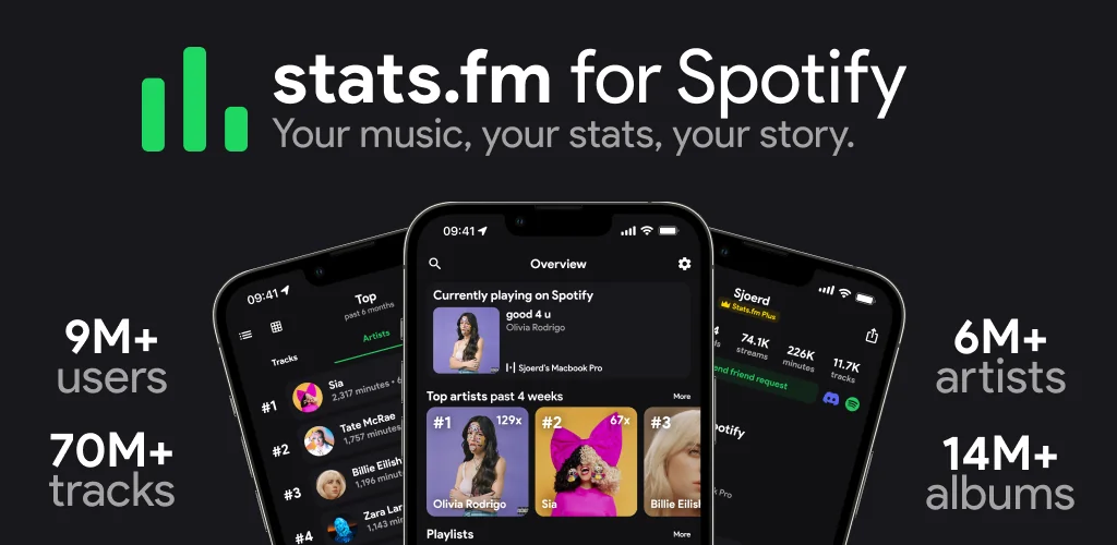 stats.fm приложение обложка для Android