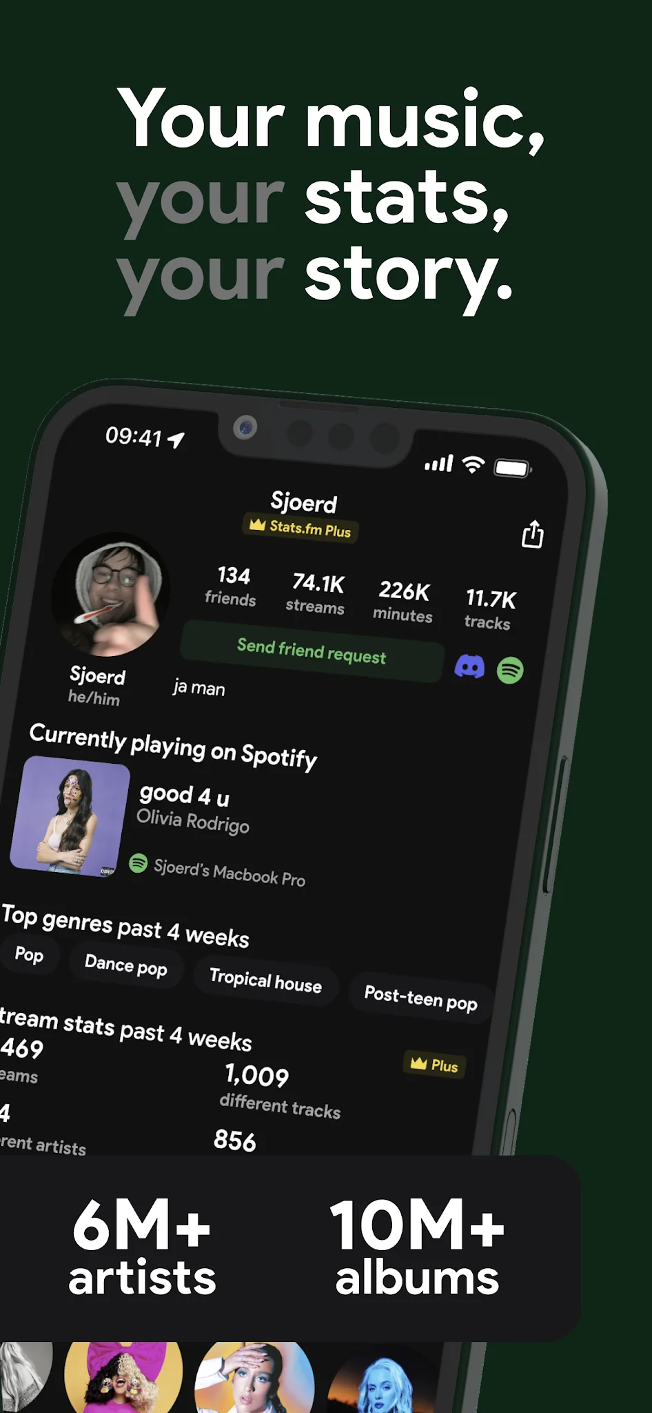 Скриншот stats.fm 2