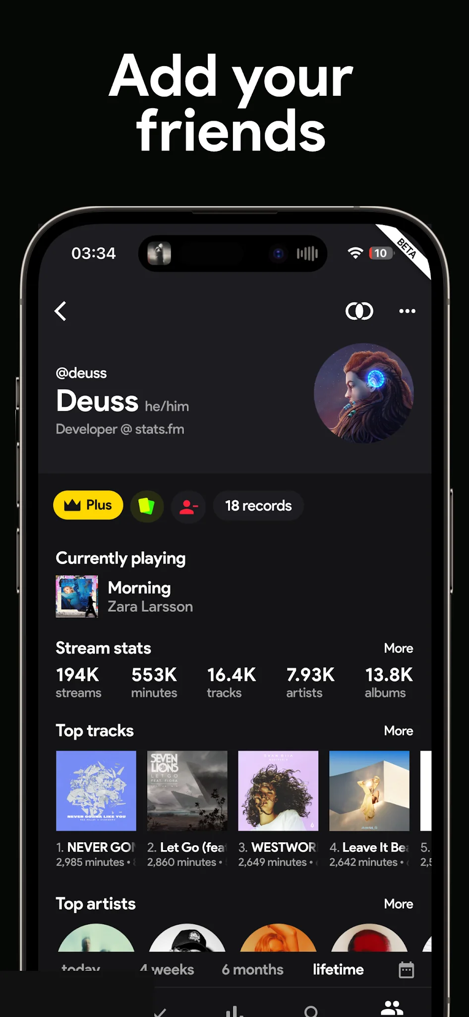Скриншот stats.fm 5