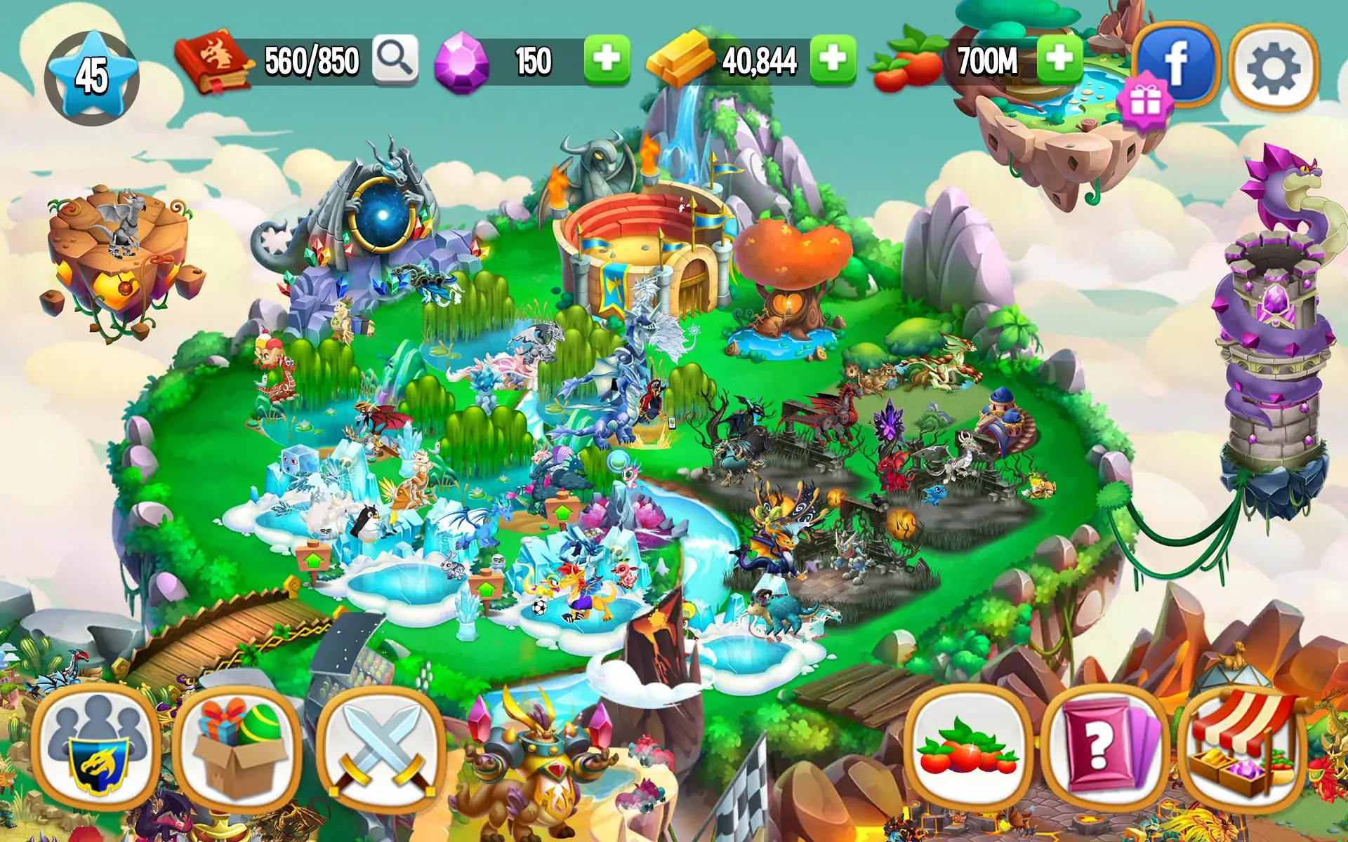 Captura de pantalla Dragon City: Mobile Adventure 8