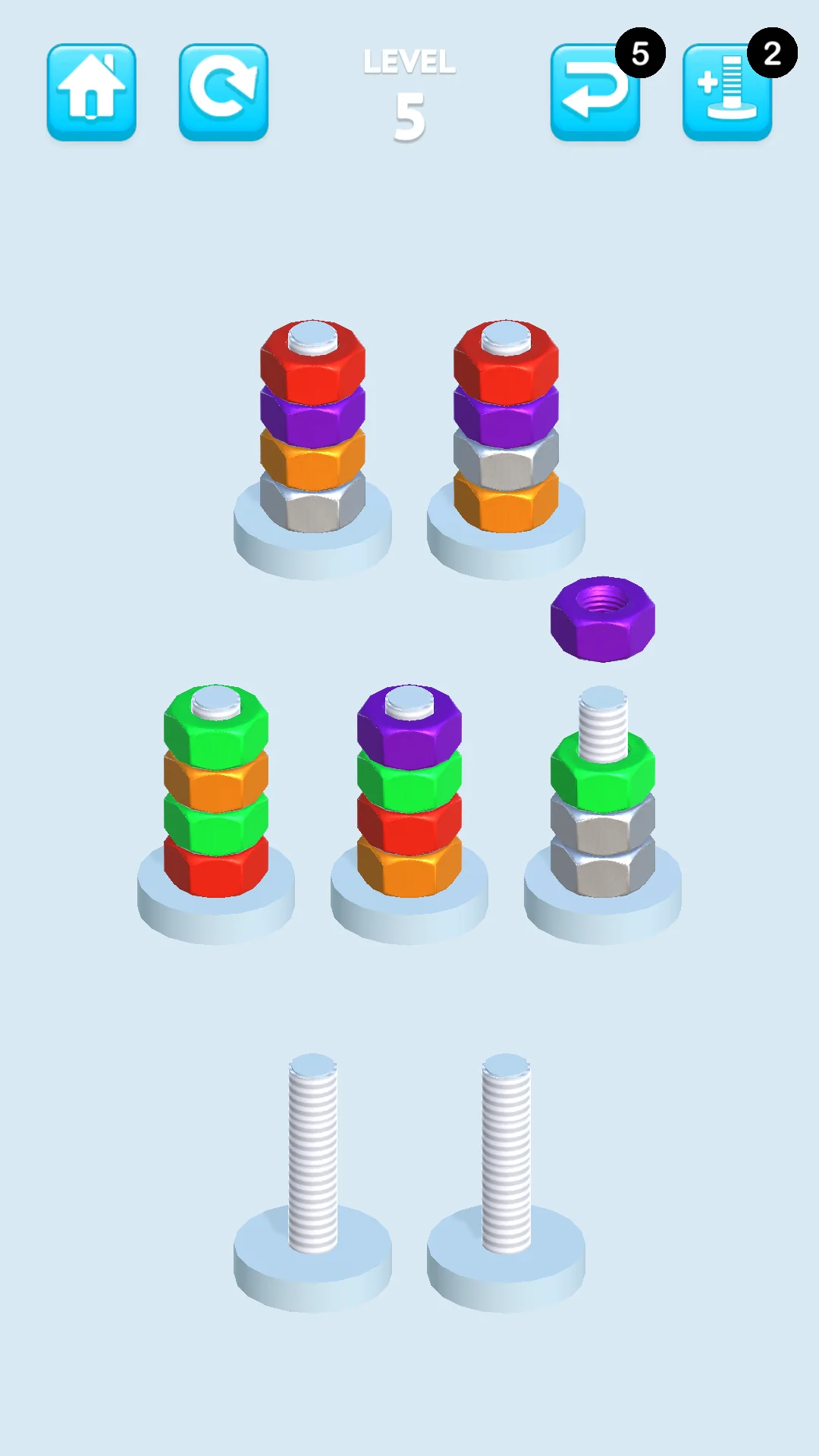Снимка на екрана Nuts And Bolts Sort 7