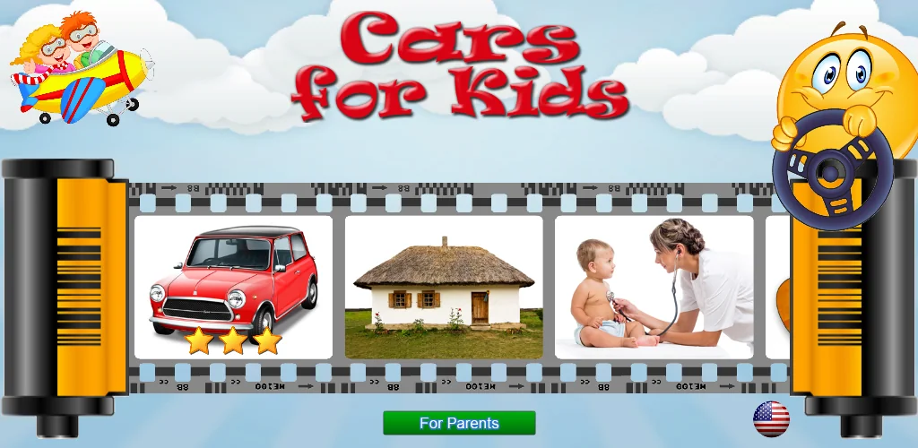 Cars for Kids Learning Games เกม ภาพปกสำหรับ Android