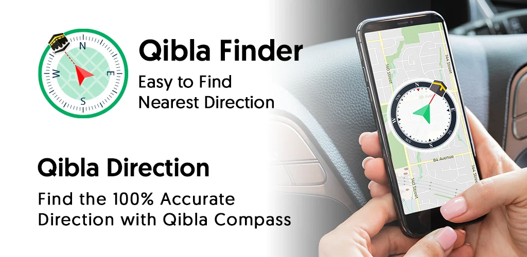 Qibla Compass: Qibla Direction अनुप्रयोग Android के लिए कवर आर्ट