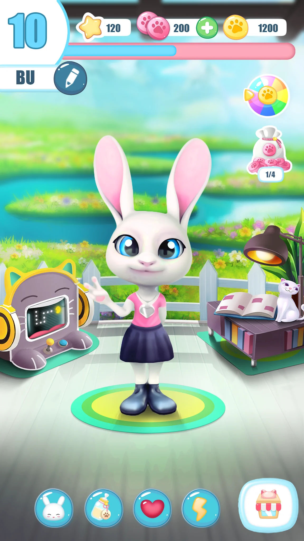 Bu Bunny - Cute pet care game képernyőkép 4