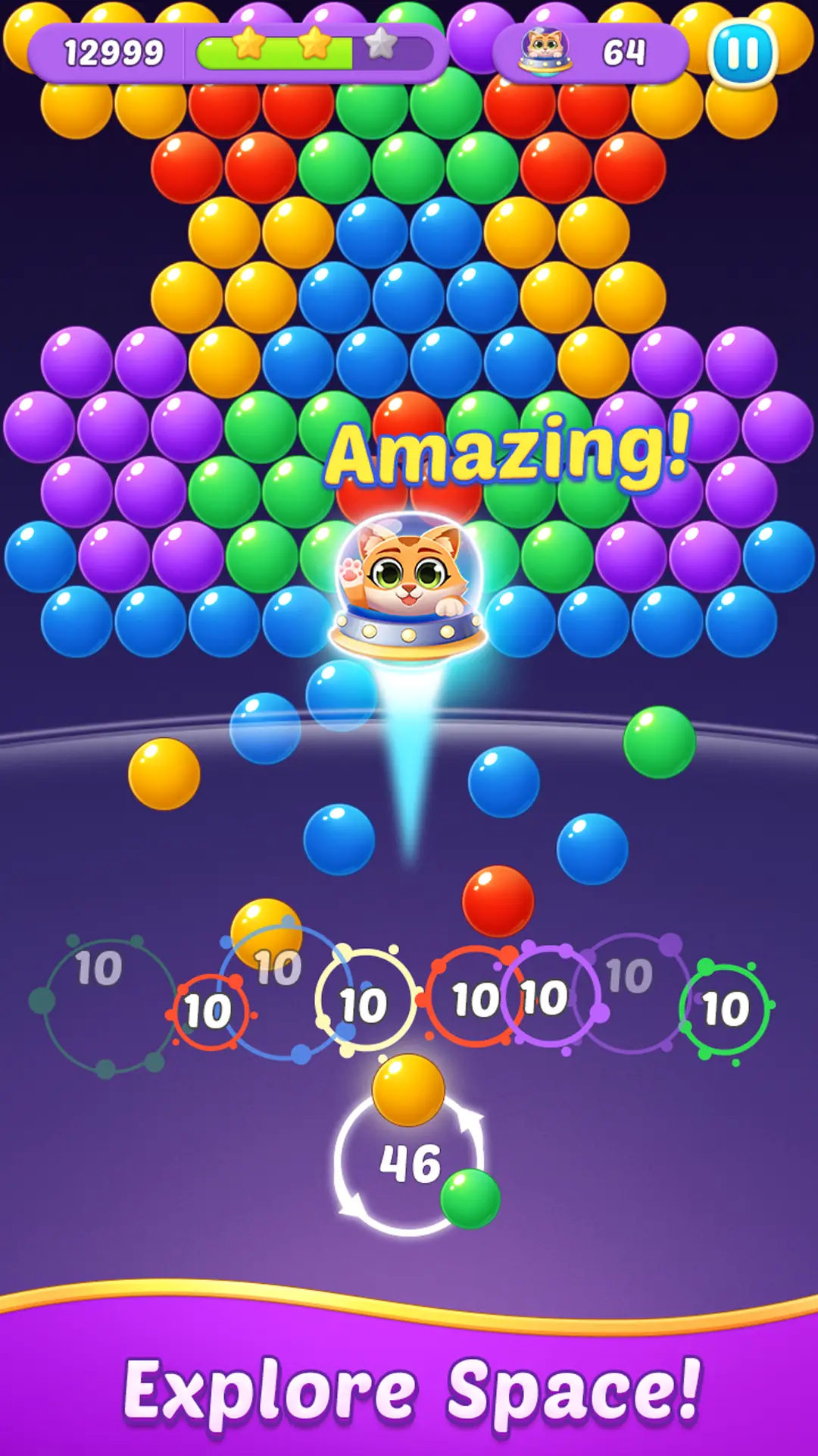 Скриншот Bubble Shooter Gem Головоломка 3