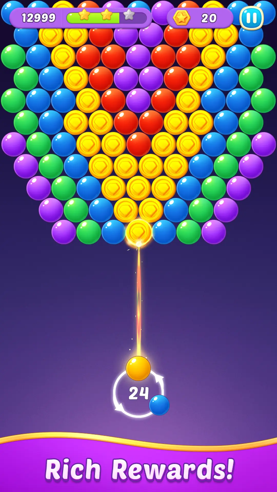 Скриншот Bubble Shooter Gem Головоломка 4