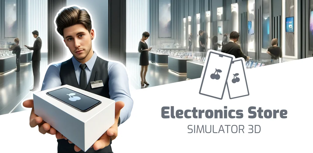 Electronics Store Simulator 3D jogo arte da capa para Android