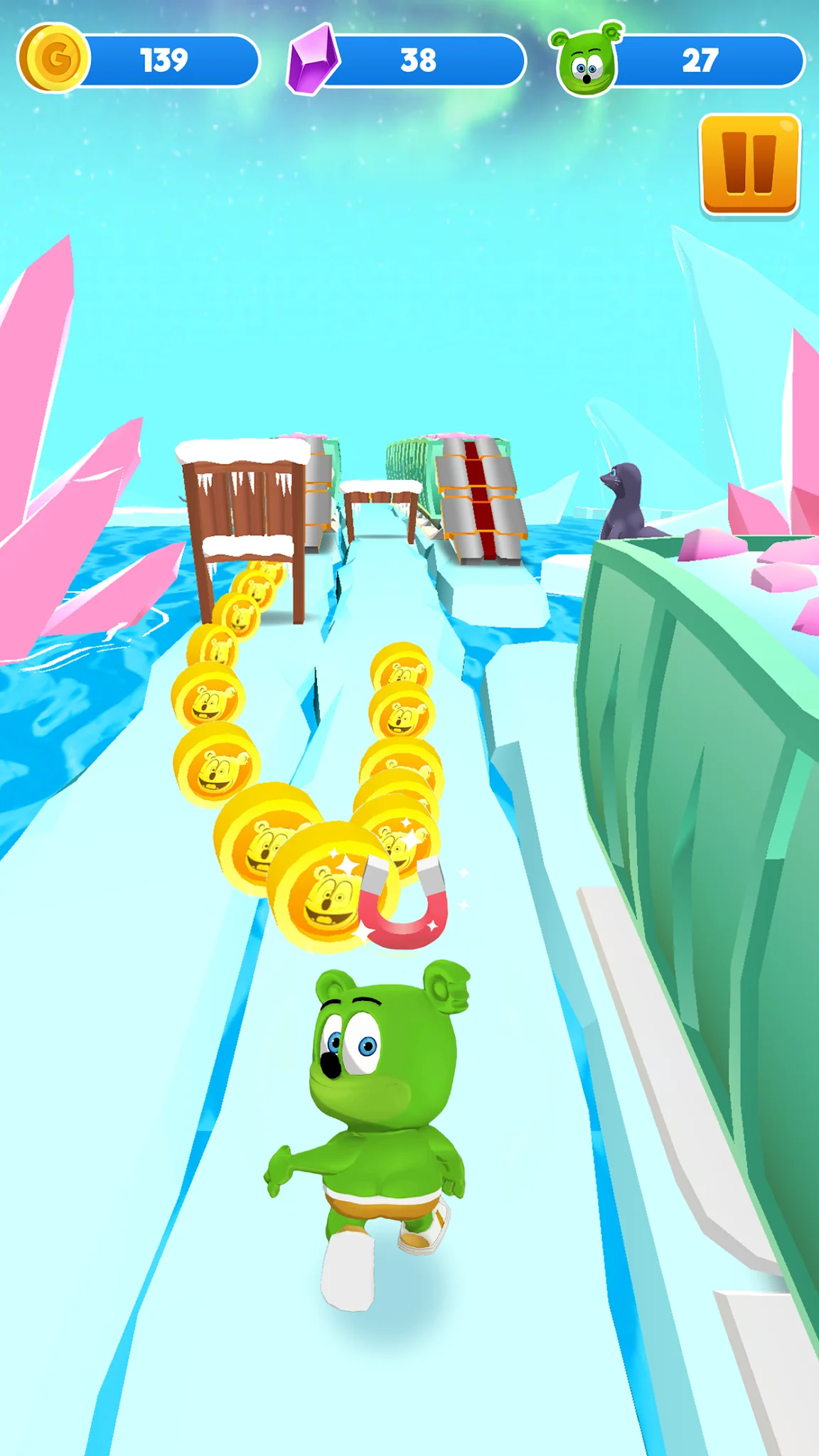 Captură de ecran Gummy Bear Run-Endless runner 3
