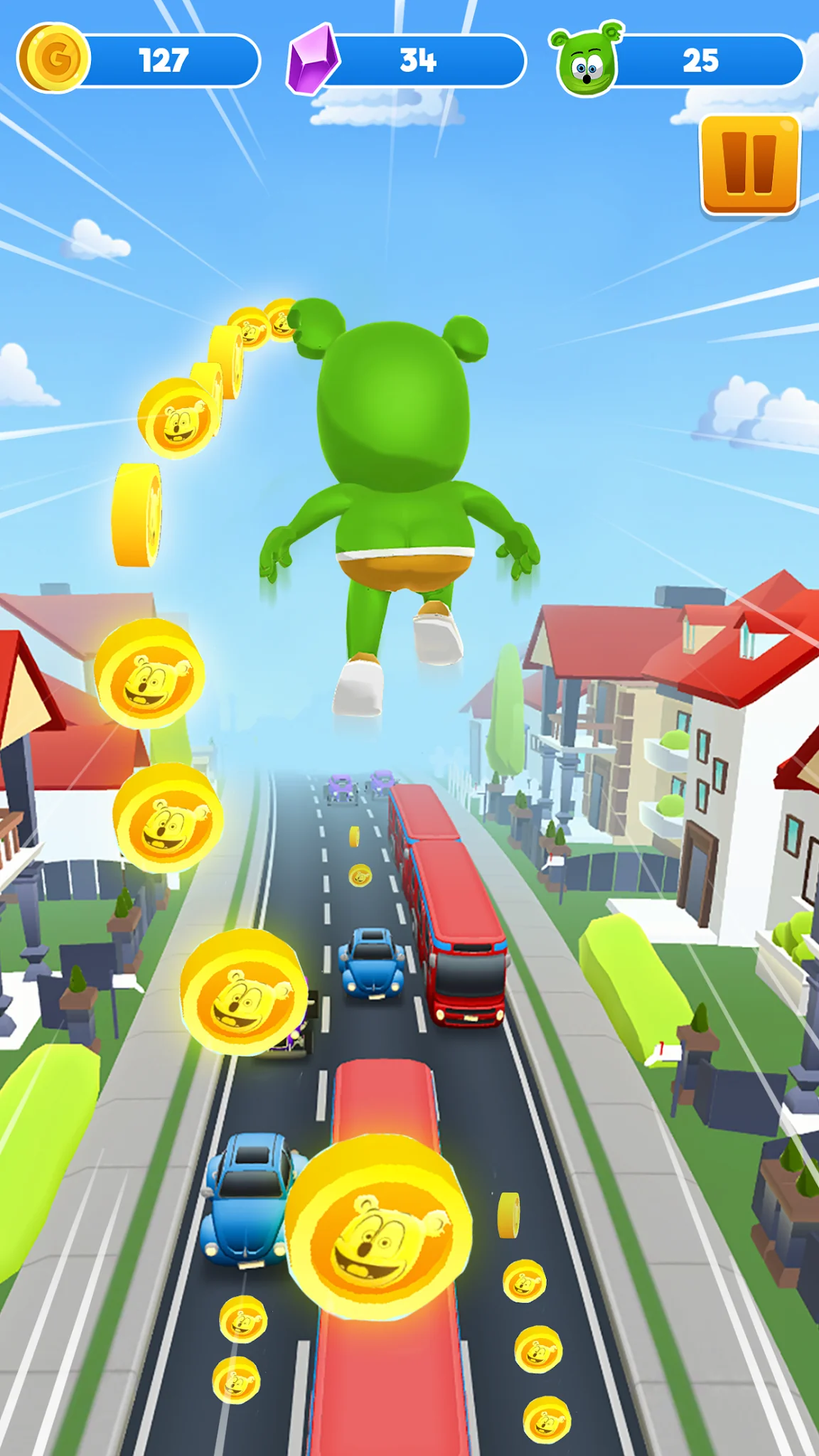 Captură de ecran Gummy Bear Run-Endless runner 4