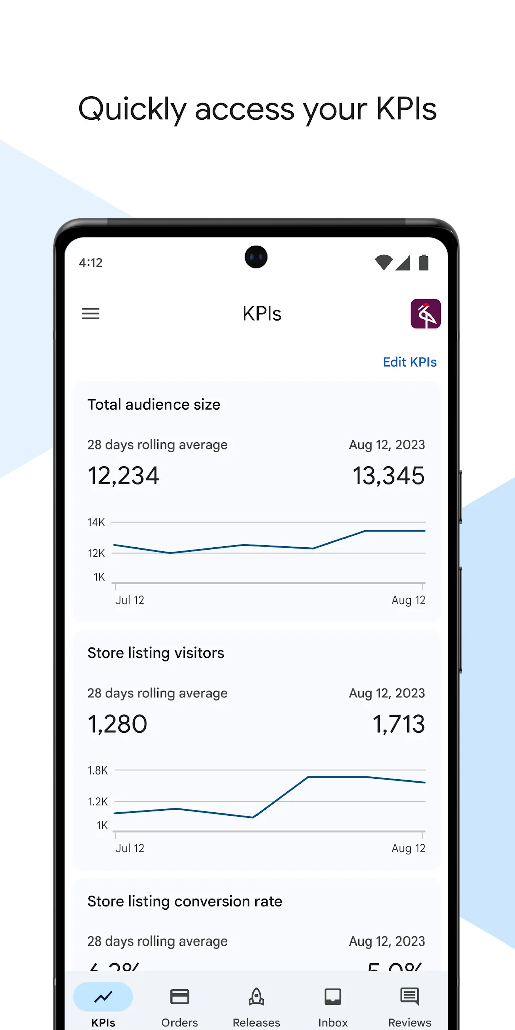 Schermata Google Play Console 1