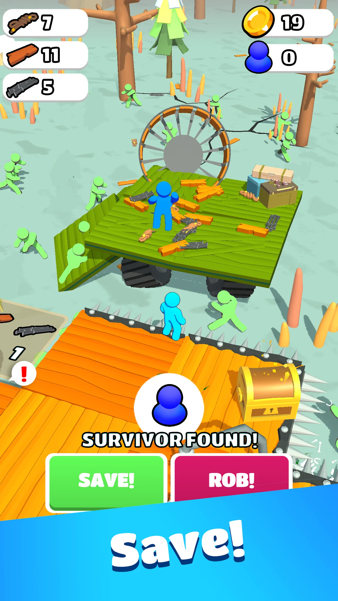 Ảnh chụp màn hình Zombie Raft 4