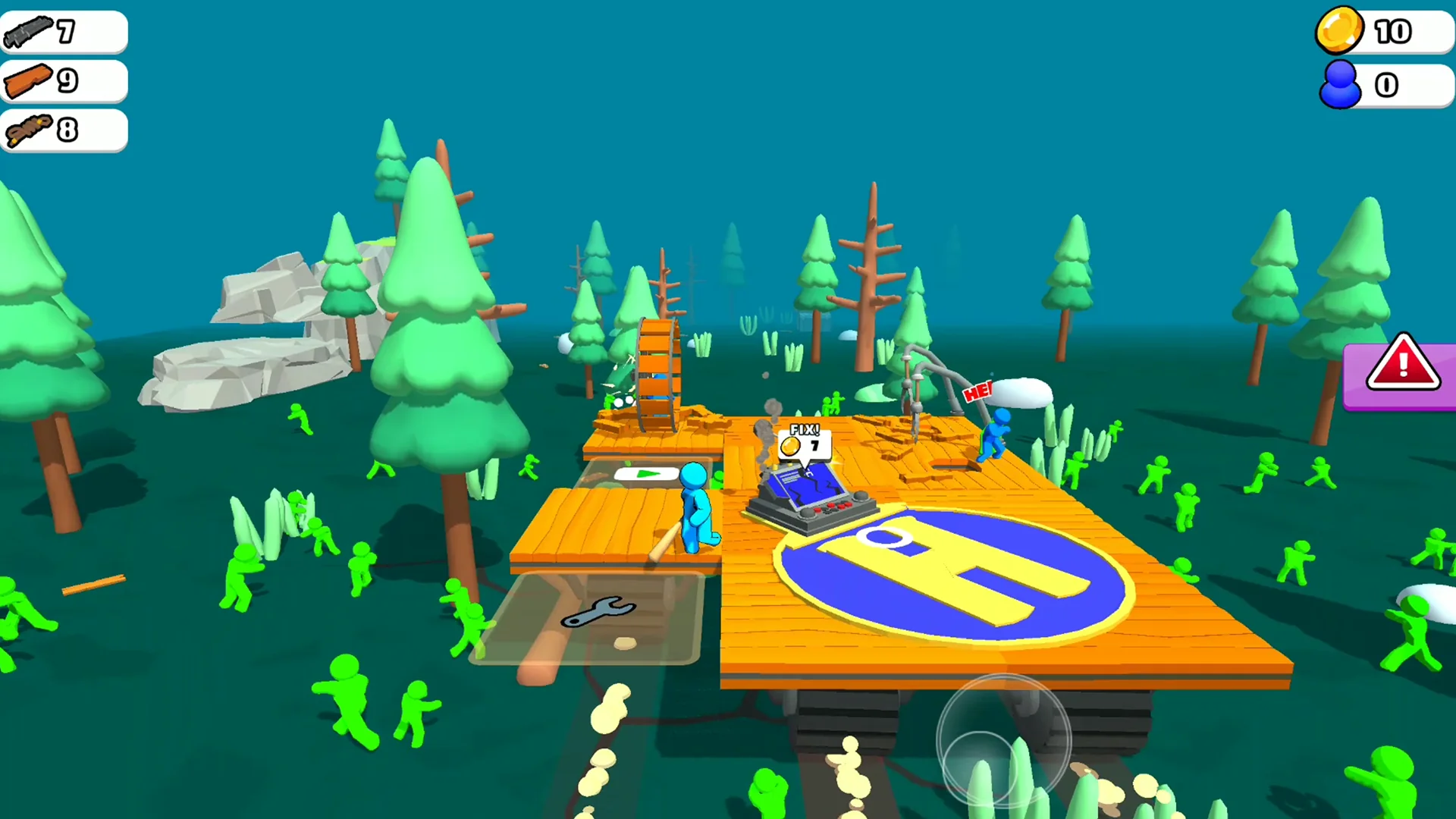 Ảnh chụp màn hình Zombie Raft 8