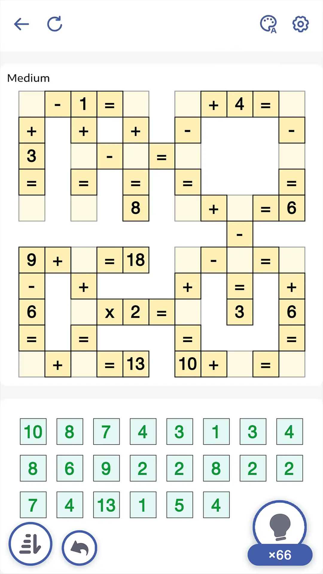 Ekran Görüntüsü Matematik Bulmaca - Crossmath 4