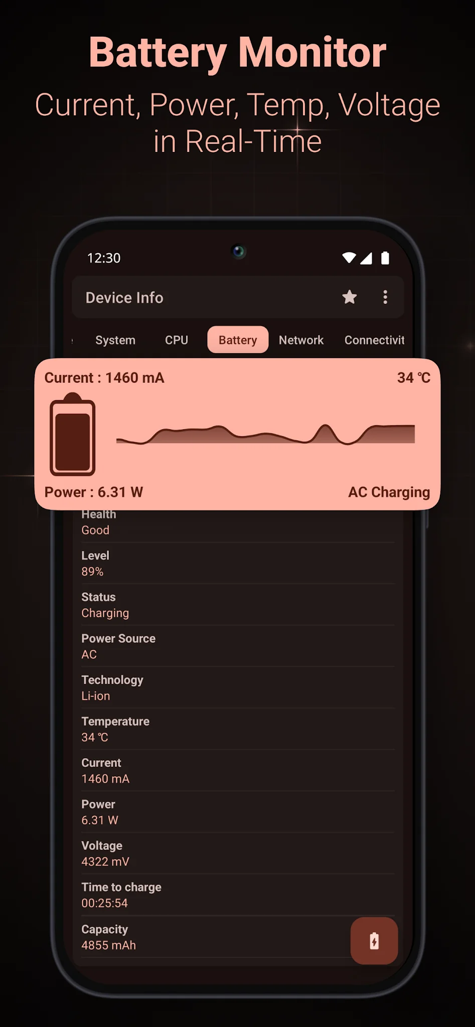 Снимка на екрана Device Info: System & CPU Info 5