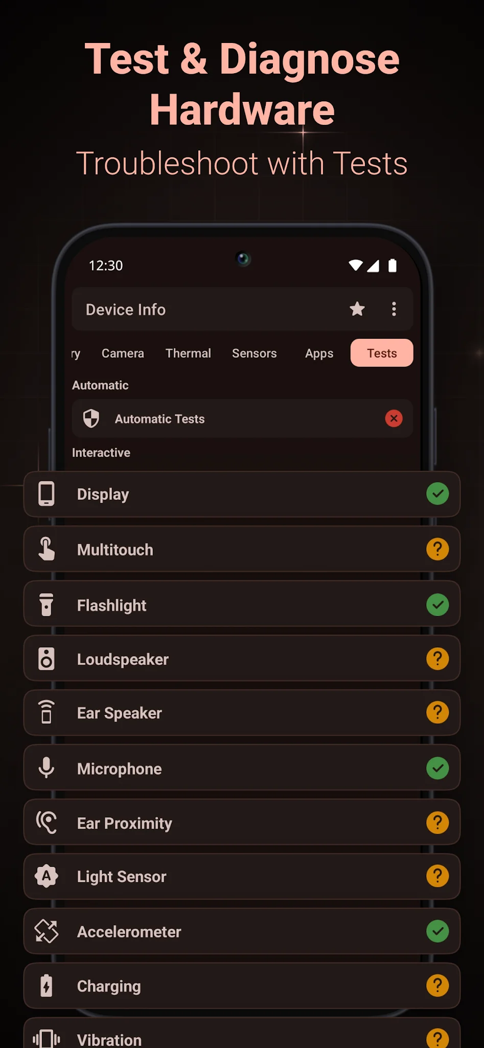 Снимка на екрана Device Info: System & CPU Info 7
