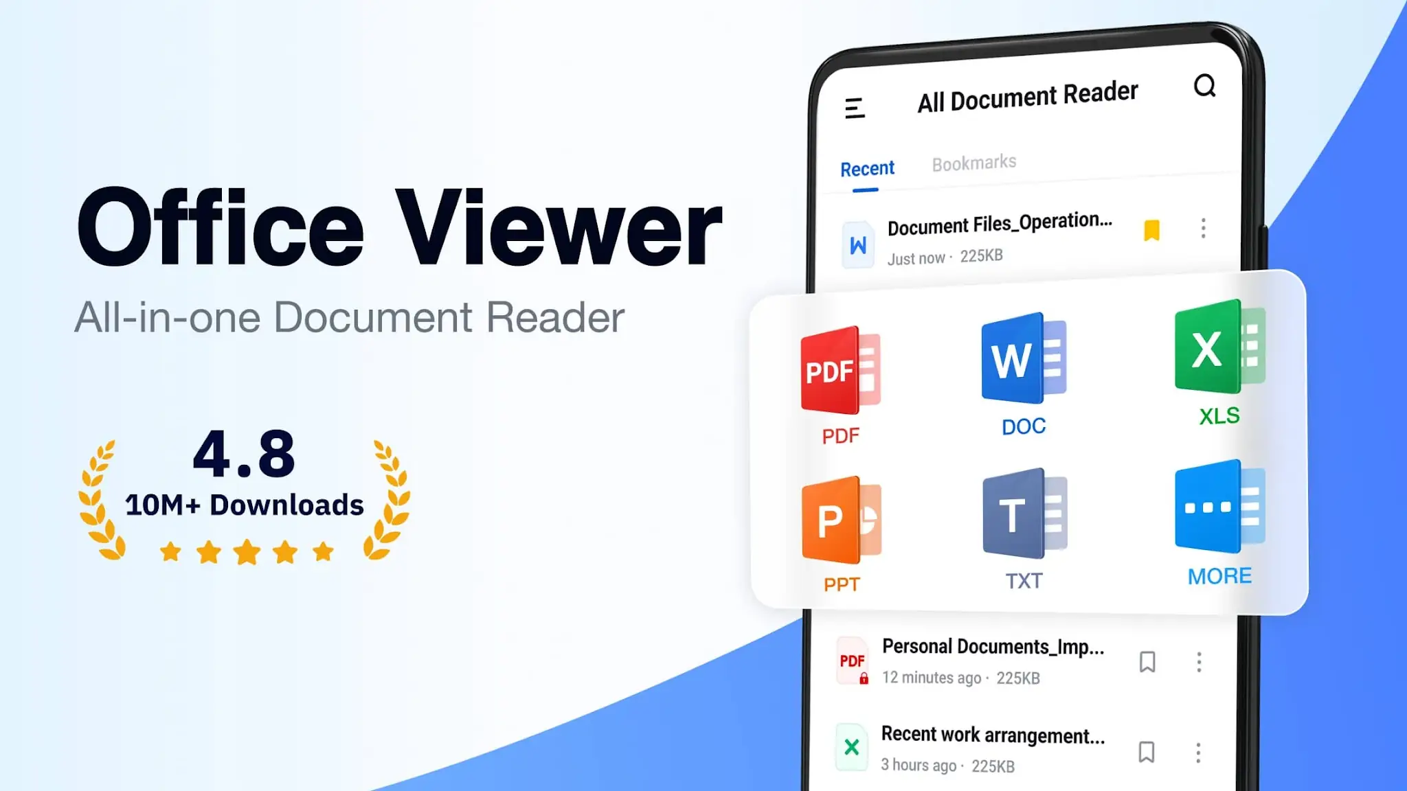 لقطة شاشة تطبيق المستندات: PDF, Excel %د