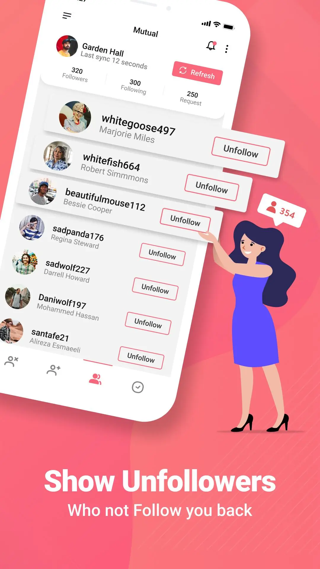 Screenshot Followers & Unfollowers 2