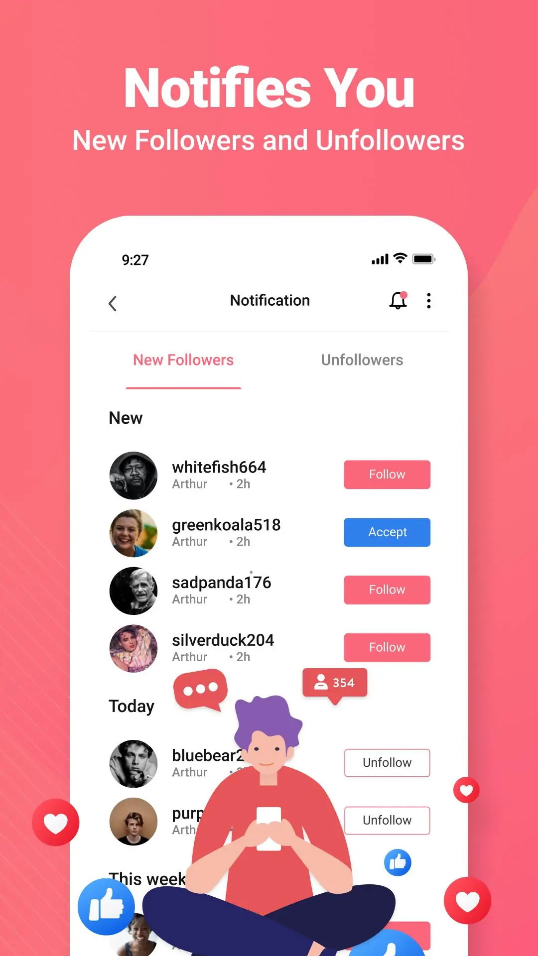 Screenshot Followers & Unfollowers 3