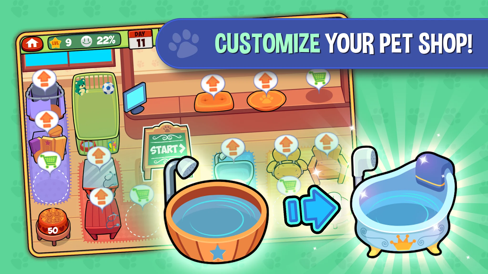 Snímek obrazovky My Virtual Pet Shop: Animals 3