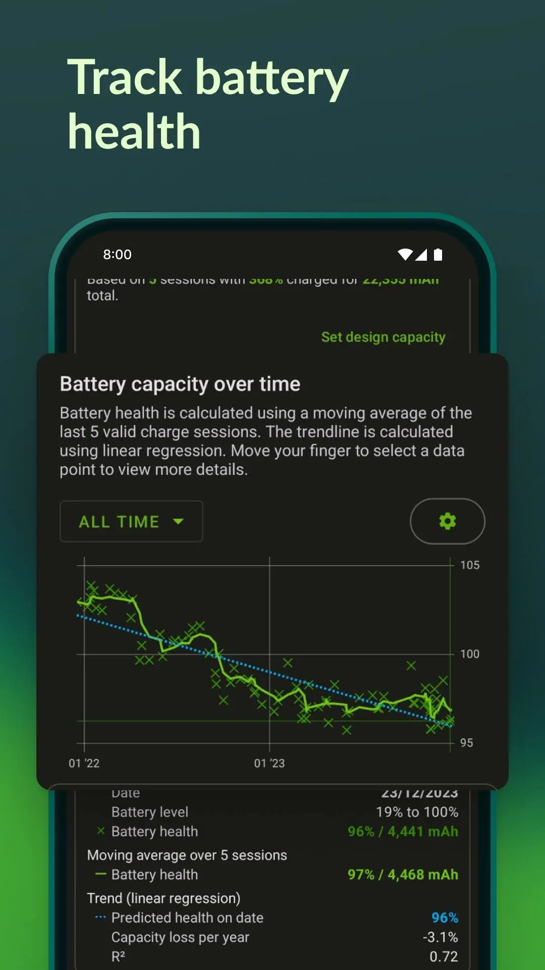 Captura de pantalla Accu​Battery 1