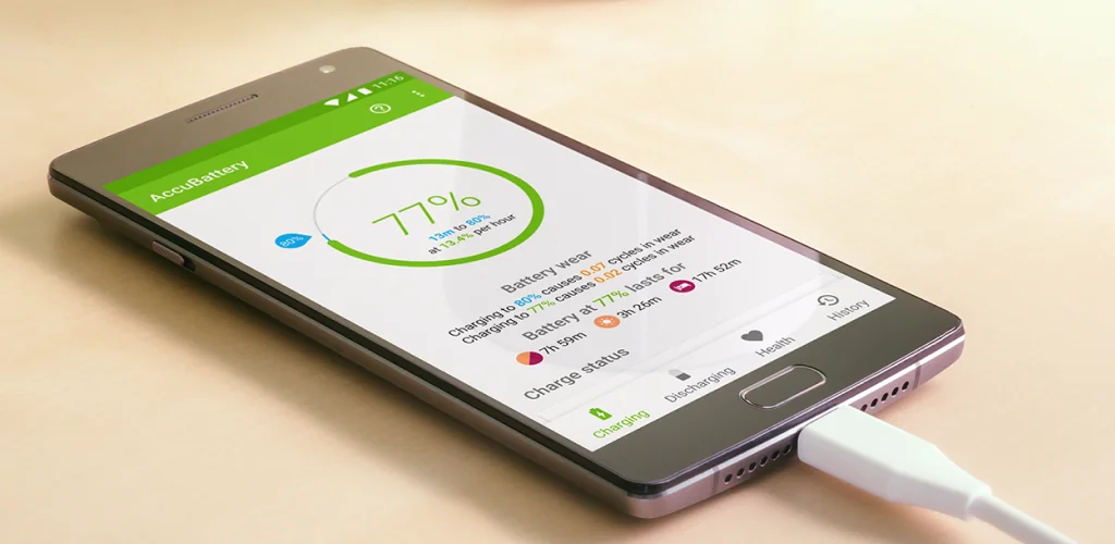 Accu​Battery aplicación carátulas para Android