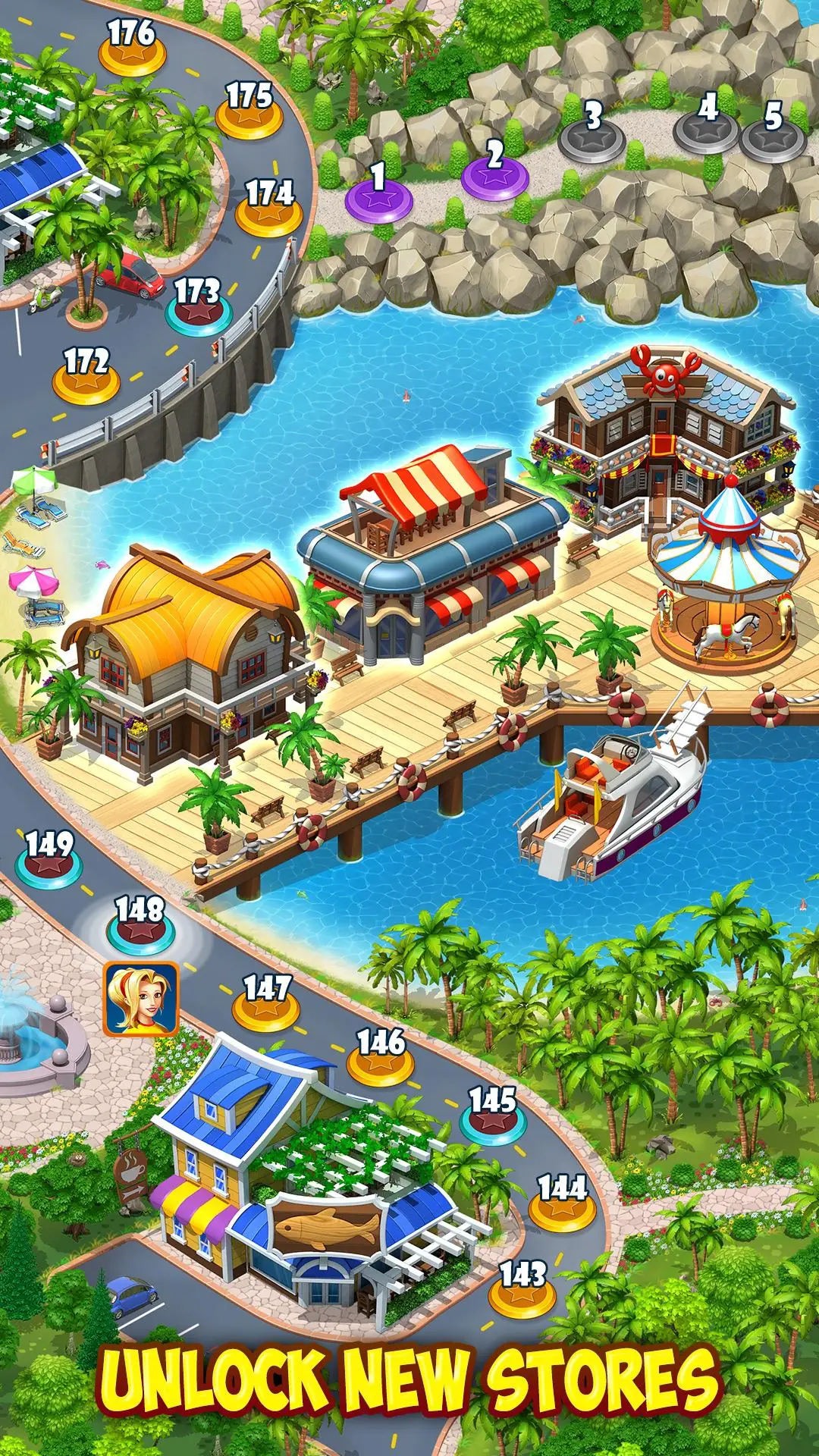 Tangkapan layar Supermarket Mania Journey 4