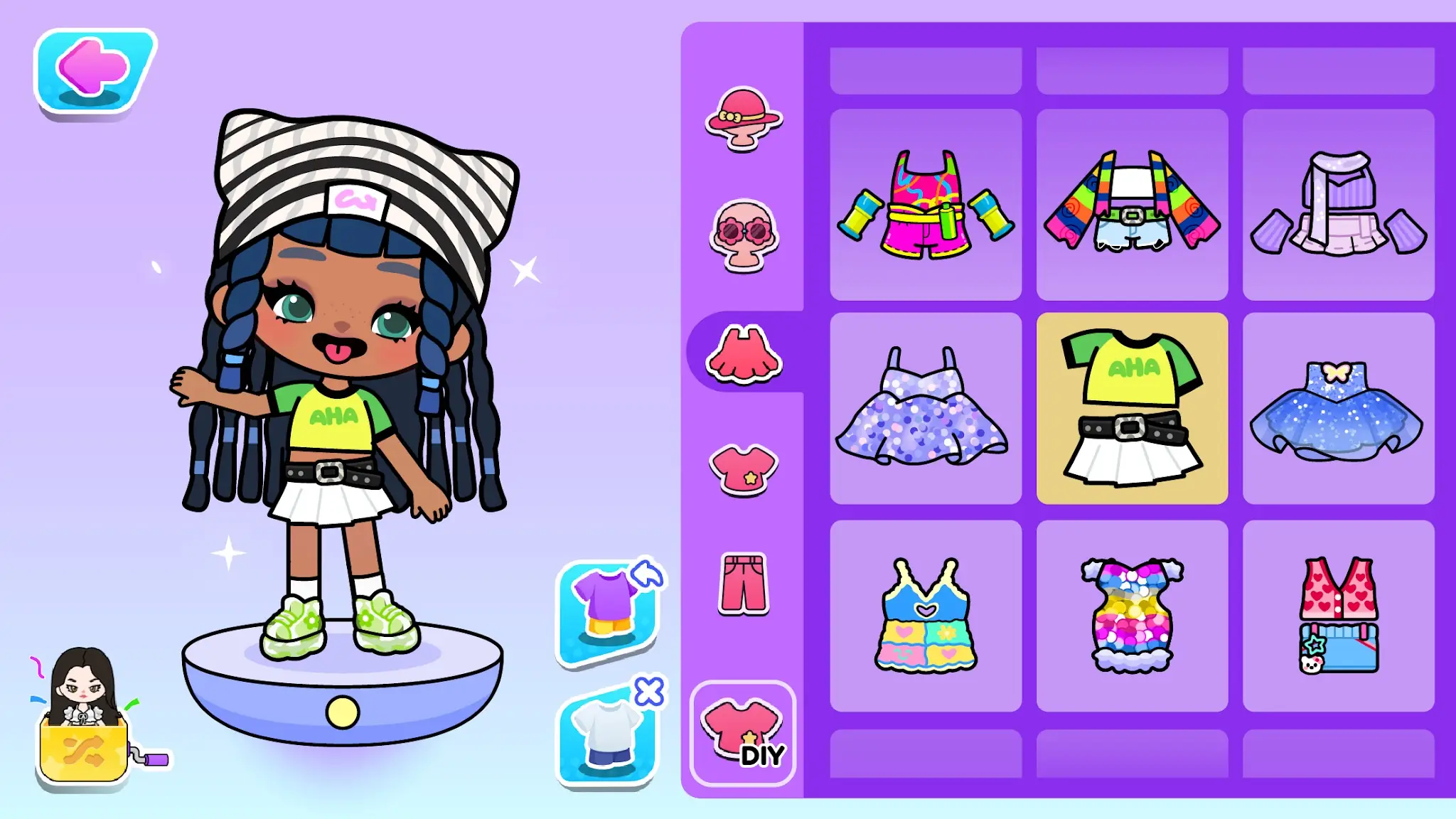 Screenshot Aha World: Doll Dress-Up Game 1
