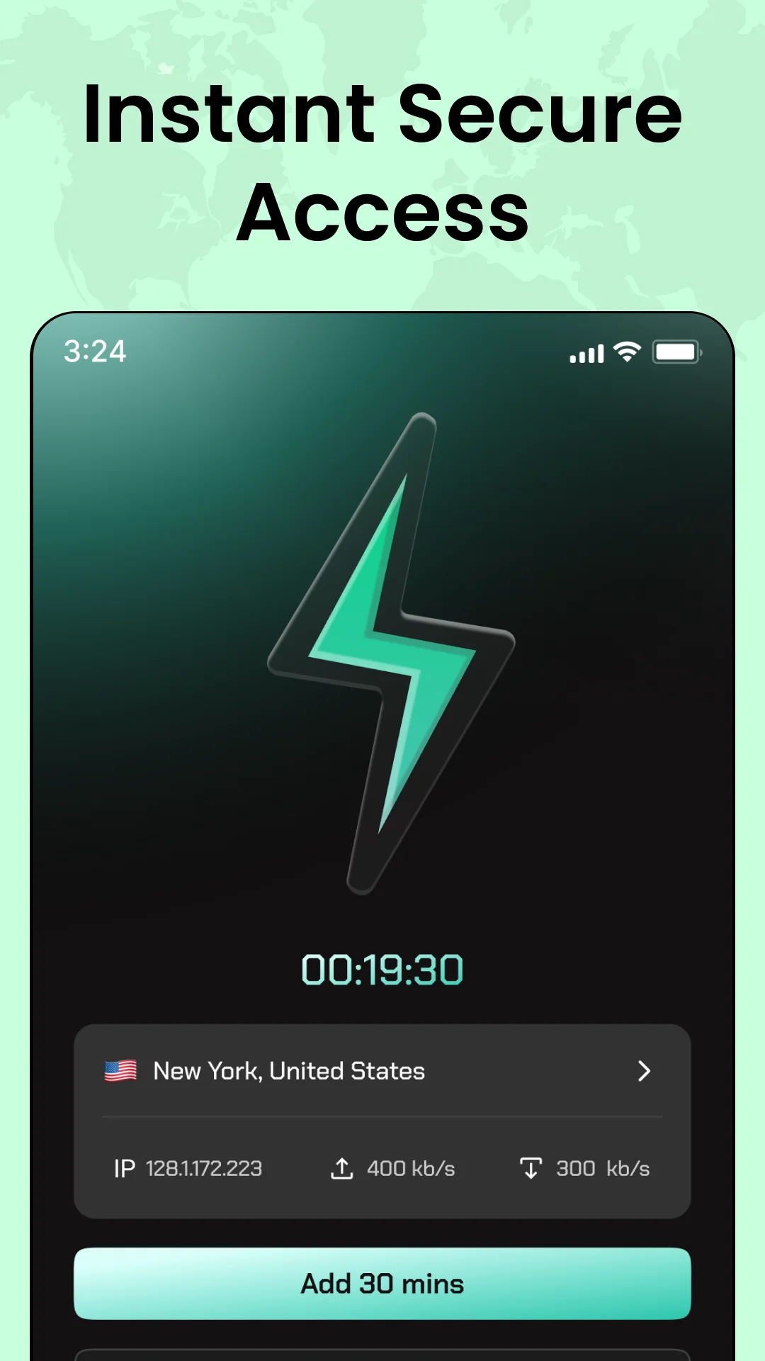 Captură de ecran Bolt VPN: Fast & Secure VPN 4