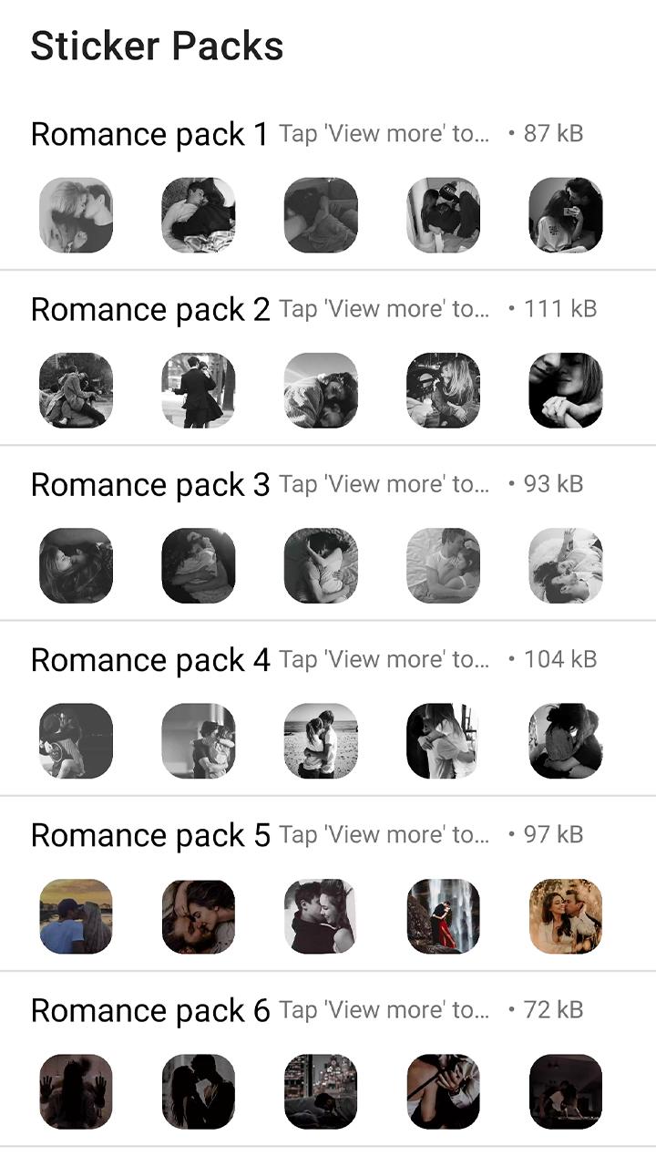 Captură de ecran Sexy Romantic Stickers 4