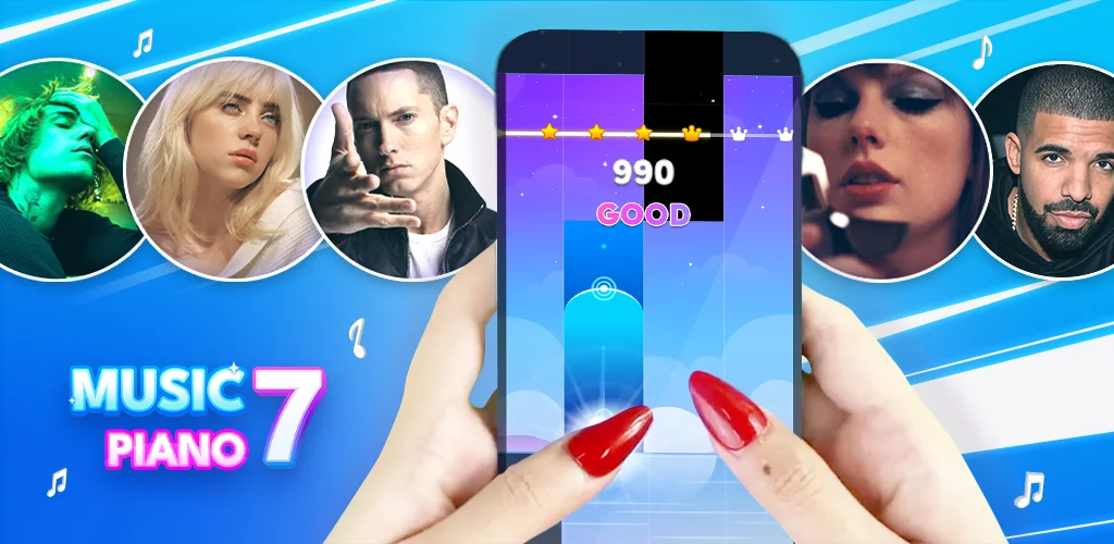 Music Piano 7: Rush Song Games jeu cover art for Android