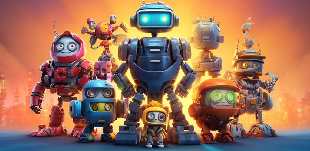 Tiny Robots: Portal Escape لعبة غلاف فني للأندرويد