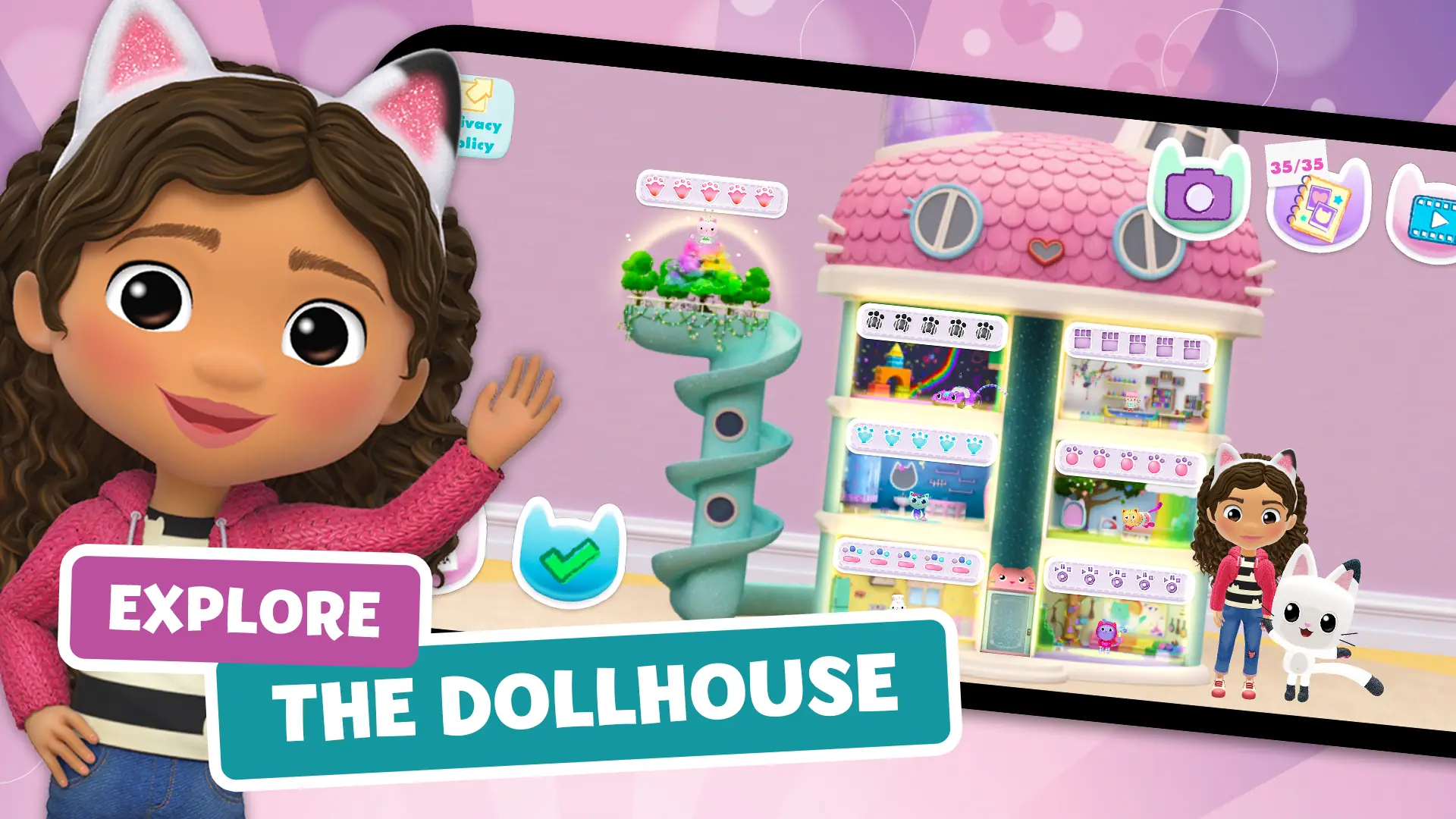 Скріншот Gabbys Dollhouse: Games & Cats 3