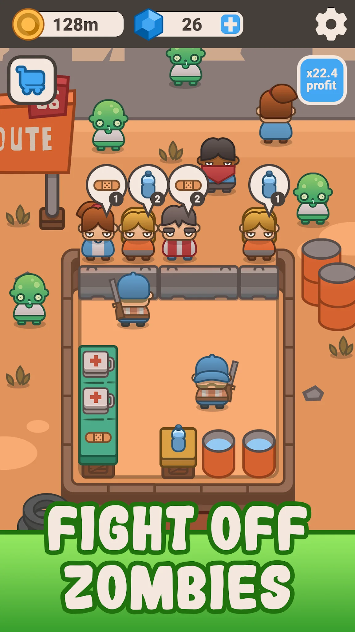 Снимка на екрана Idle Outpost: Upgrade Games 5