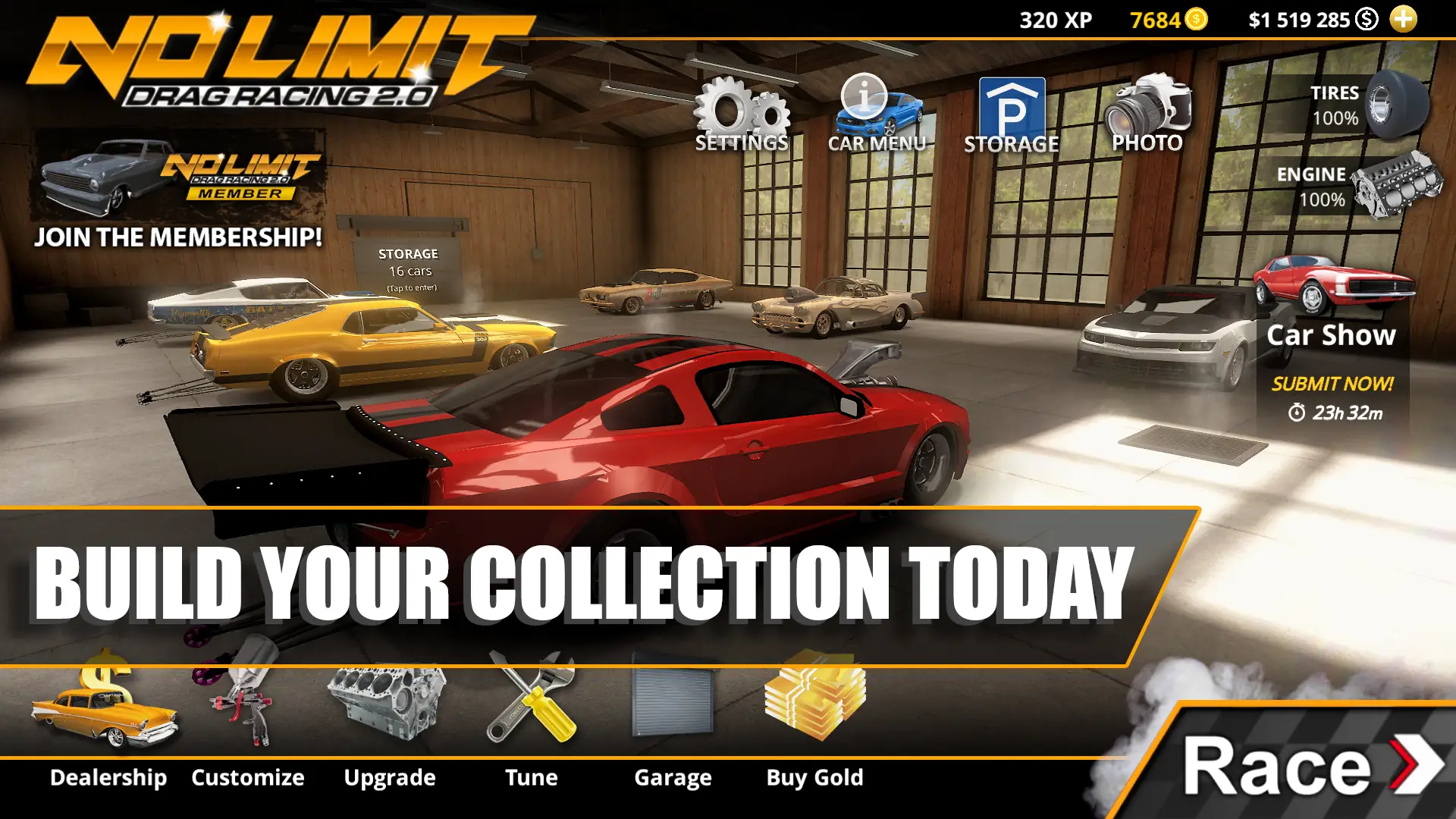 Captura de tela No Limit Drag Racing 2 2