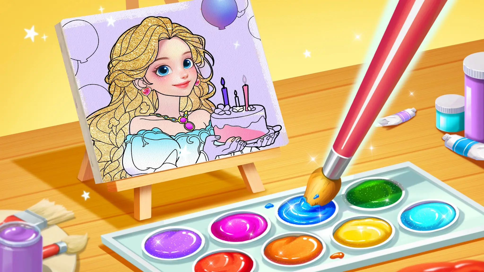 ภาพหน้าจอ เกมเจ้าหญิง: ระบายสีแฟนตาซี 1