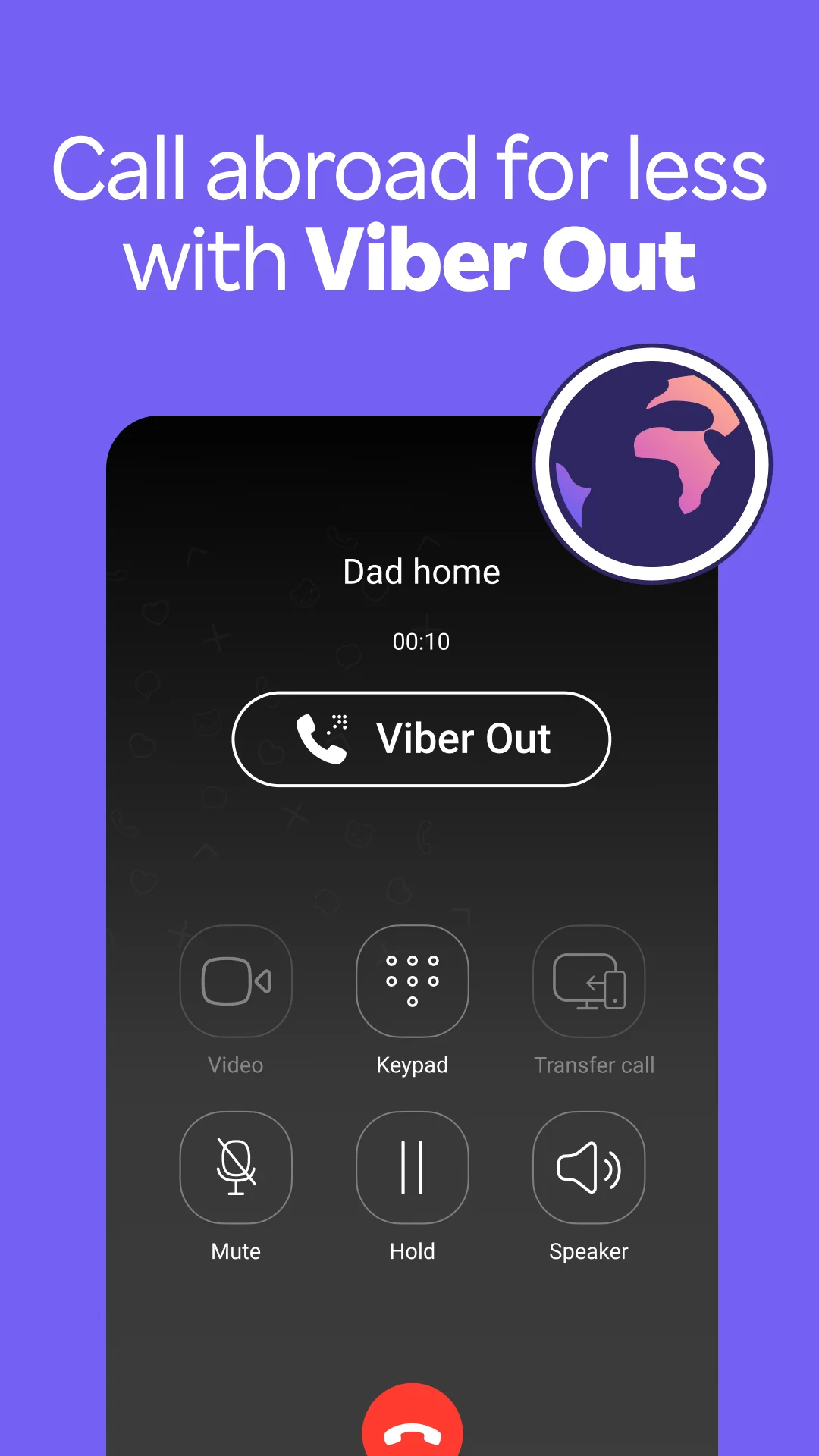 Snímek obrazovky Rakuten Viber Messenger 3