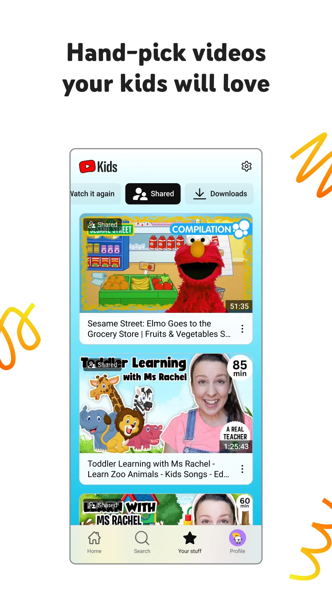 Screenshot YouTube Kids 3