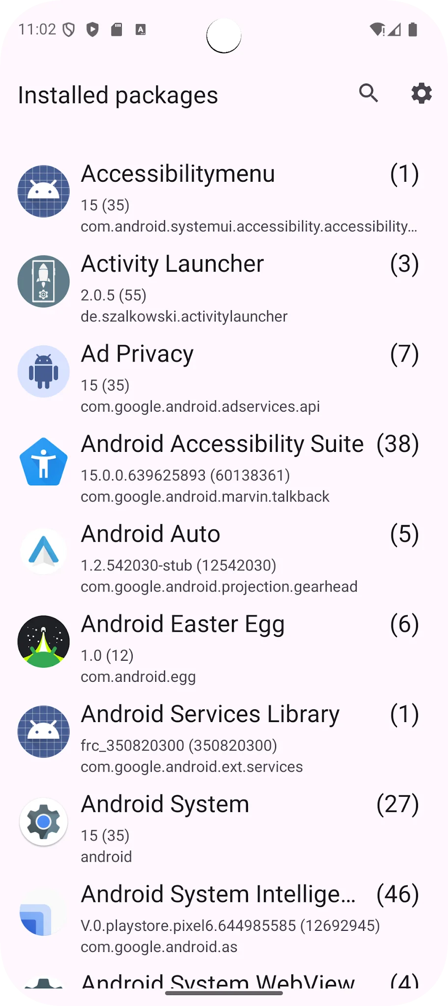 Capture d'écran Activity Launcher 1