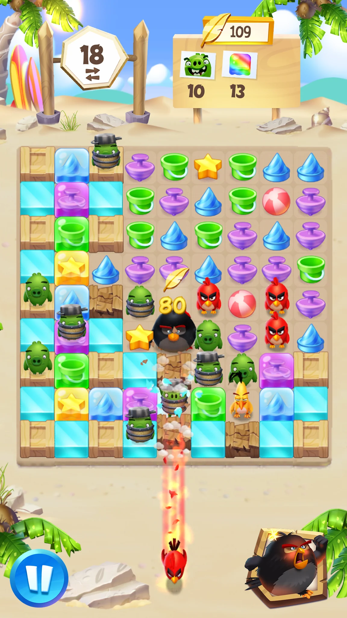 Angry Birds Match 3 képernyőkép 5