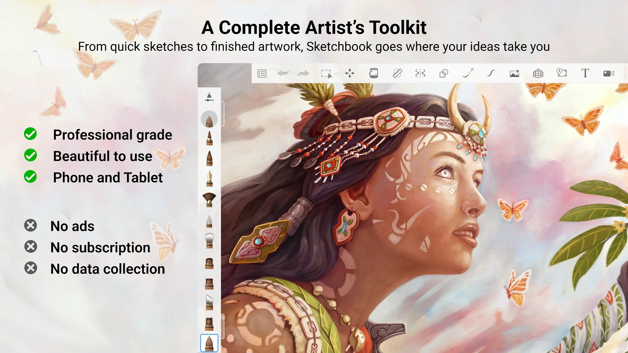 لقطة شاشة Sketchbook %د