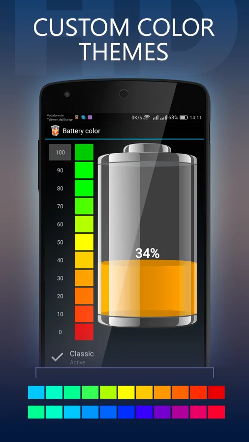 لقطة شاشة بطارية إتش دي – Battery %د