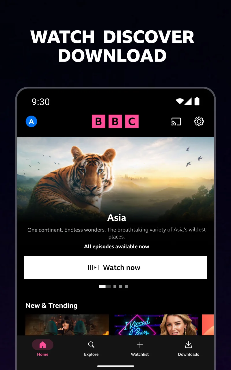ภาพหน้าจอ BBC iPlayer 1