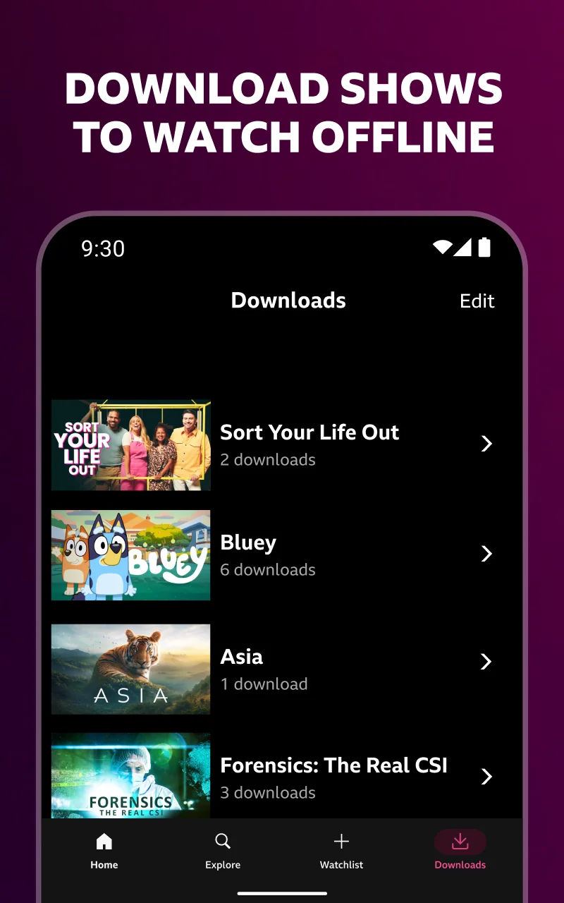 ภาพหน้าจอ BBC iPlayer 4