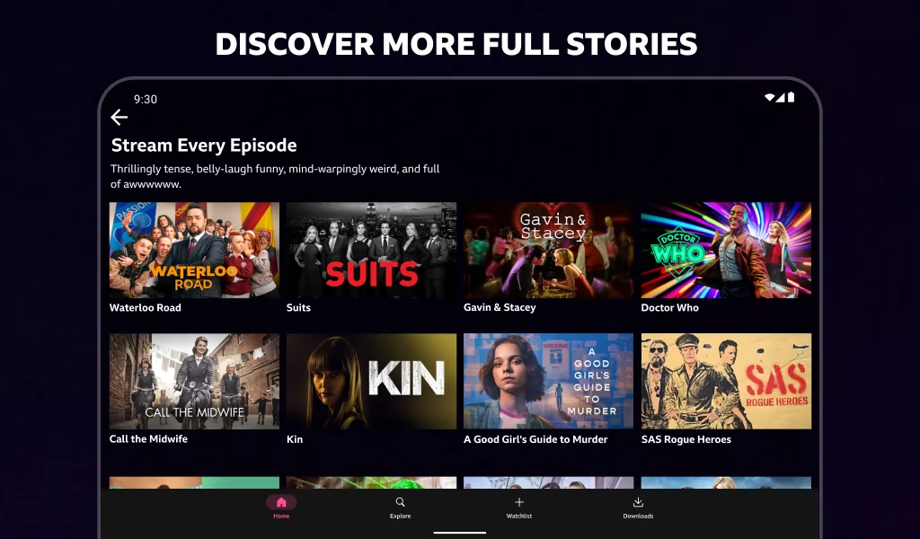 ภาพหน้าจอ BBC iPlayer 6