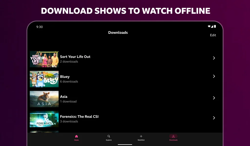 ภาพหน้าจอ BBC iPlayer 8