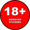 18+ Animated Stickers
