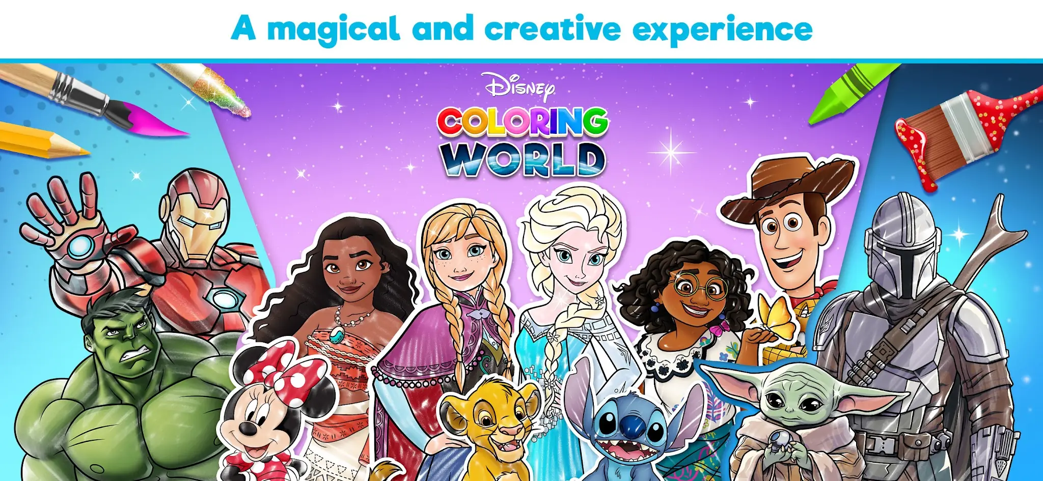 Снимка на екрана Disney Coloring World 1