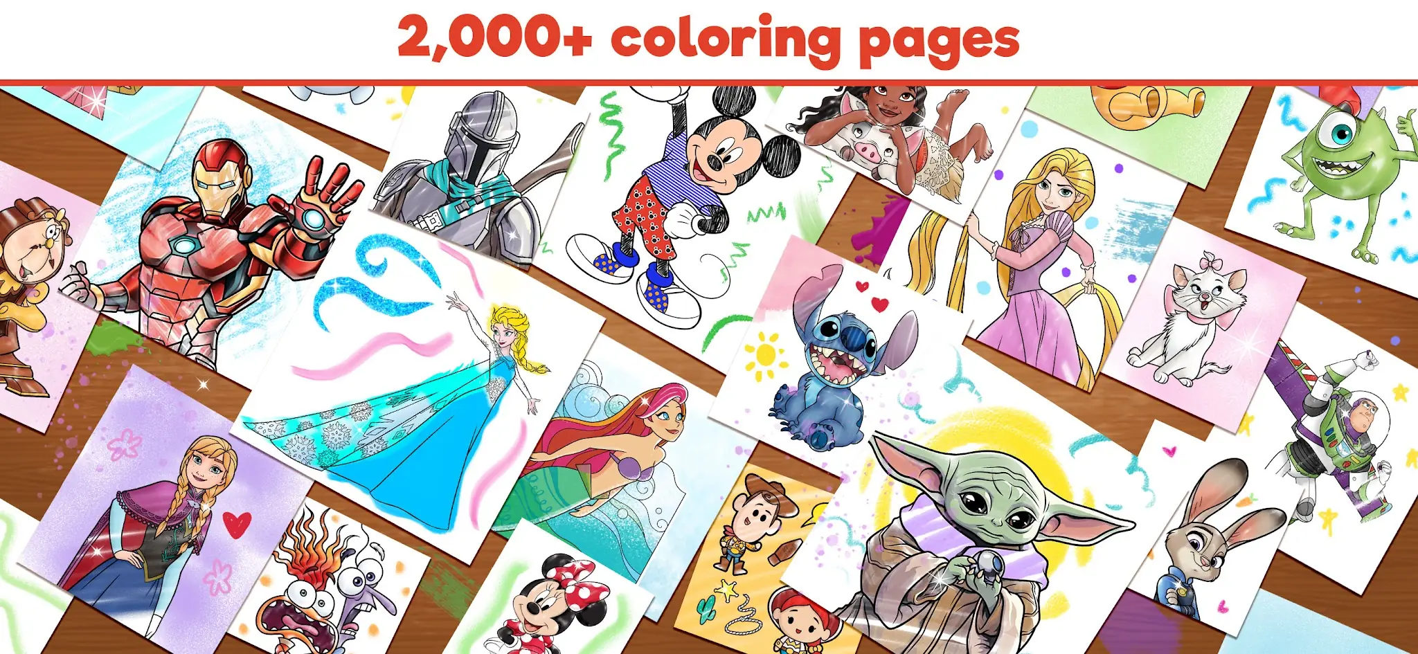 Снимка на екрана Disney Coloring World 2
